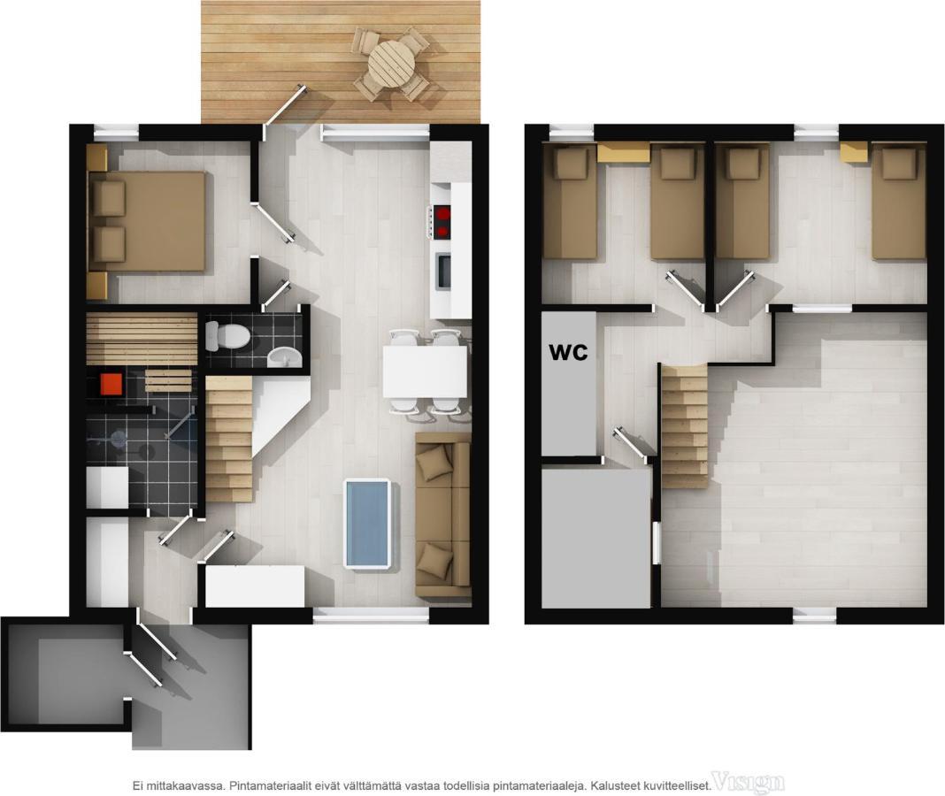 Levin Keskusta, Kaetkaelaeinen B3 Ja D1 Apartment Екстериор снимка